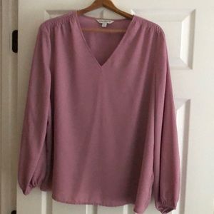 Counterparts long sleeve blouse